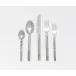 Harrison Silver Faux Bois 5-Pc Setting (Knife, Dinner Fork, Salad Fork, Soup Spoon, Tea Spoon)