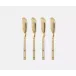 Liliana Polished Gold Cheese Spreaders Set/4