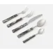 Lulu Polished Silver/Clear Gray Bamboo Stainless Flatware