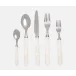 Montecito Ivory Acrylic 5-Pc Setting (Knife, Dinner Fork, Salad Fork, Soup Spoon, Tea Spoon)