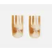 Parker Amber Swirled, Serving Set, Resin, Set of 2