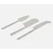 Raymond Polished Silver, Cheese Knives, Hammered Handles, Boxed Set of 3