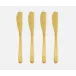 Zora Polished Gold Spreaders, Set of 4