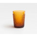 Grayson Amber Tumbler Glass Hand Blown, Pack of 6