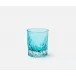 Harmon Turquoise Tumbler Glass, Hand Blown, Pack of 6