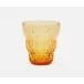 Meredith Amber, Tumbler Glass, Hand Blown, Pack of 6