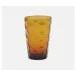 Paige Amber, Highball Glass, Hand Blown, Pack of 6