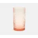 Peyton Pink Highball Glass, Hand Blown, Pack of 6
