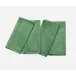 Betty Ivy Green Double Eyelet Cocktail Napkin Cotton Canvas 10X10, Pack of 4