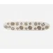 Elsa White Snowflake Table Runner Glass Beads