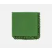 Margot Ivy Green, Pom Pom Border, Napkin, Cotton Canvas, 22x22, Pack of 4