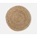 Grant Dark Natural Round Placemat Jute Pack Of 4