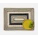 Odelia Black/Natural, Rectangular Placemat, Seagrass, Pack of 4