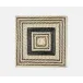 Odelia Black/Natural, Square Placemat, Seagrass, Pack of 4