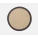 Shia Dark Gray, Round Placemat, Jute/Cotton Mix, Pack of 4