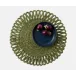 Teigan Olive, Floral Design, Round Placemat, Abaca, Pack of 4