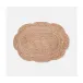 Vera Light Pink, Flower Oval Placemat, Raffia, Pack of 4