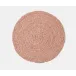 Zoey Light Pink, Round Placemat, Raffia, Pack of 4