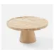 Alessia Natural, Cake Stand, Travertine, Medium