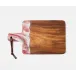 Austin Pink Swirled, Serving Board, Resin/Natural Teak, 195x12
