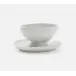 Charles White Salt Glaze, Gravy Dish with Plate, Medium