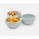 Desmond White Salt Glaze Snack Bowl Stoneware Triple