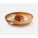 Hugo Amber Swirled Chip And Dip Bowl Resin