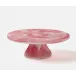 Hugo Pink Swirled Cake Stand Resin