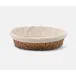 Lasata Natural Round Tray W/ Liner Rattan Large, Pack of 2