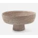 Londyn Whitewashed, Footed Serving Bowl, Rattan, X-Large