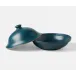 Marcus Midnight Teal, Cloche Serving Platter, Stoneware, Large