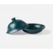 Marcus Midnight Teal, Cloche Serving Platter, Stoneware, Medium