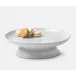 Marcus White Salt Glaze Cake Stand Stoneware Large, Pack of 2