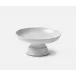 Marcus White Salt Glaze Cake Stand Stoneware Small, Pack of 2