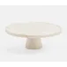 Samantha White Marble Cake Stand Large 11.5"Dx4"H