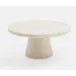Samantha White Marble, Cake Stand, Medium, 9.5"Dx4.5"H