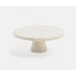 Samantha White Marble, Cake Stand, Small, 7.5"Dx3"H