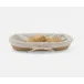 Senna Bleached Abaca Oblong Tray with Liner, Small, Pack of 2