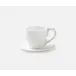 Willa White Faux Bois, Cup/Saucer, Porcelain, Pack of 4