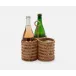 Carly Natural, Wine Bottle Holder, Rattan