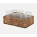 Carly Natural Glassware Holder Rattan