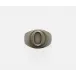 Clark Antique Pewter Napkin Ring Letter O