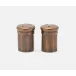 Duke Bronze, Set of 2 Salt and Pepper Shakers, Mini, Metal, Boxed