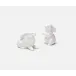 Felicity White, 1 Set of Salt & Pepper Shakers, Porcelain, Boxed