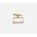 Hailey Bird Napkin Ring, Gold, Brass, Boxed Set of 4