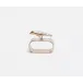 Hailey Bird Napkin Ring, Tarnished Silver, Brass, Boxed Set of 4