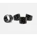 Logan Black, Napkin Ring, Horn, Boxed Set of 4