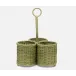 Micaela Mint Green, Wine Bottle Holder, Rattan