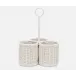 Micaela White, Wine Bottle Holder, Rattan