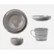 Wyatt Gray Marble Glaze, Cereal/Ice Cream Bowl, Stoneware, Pack of 4